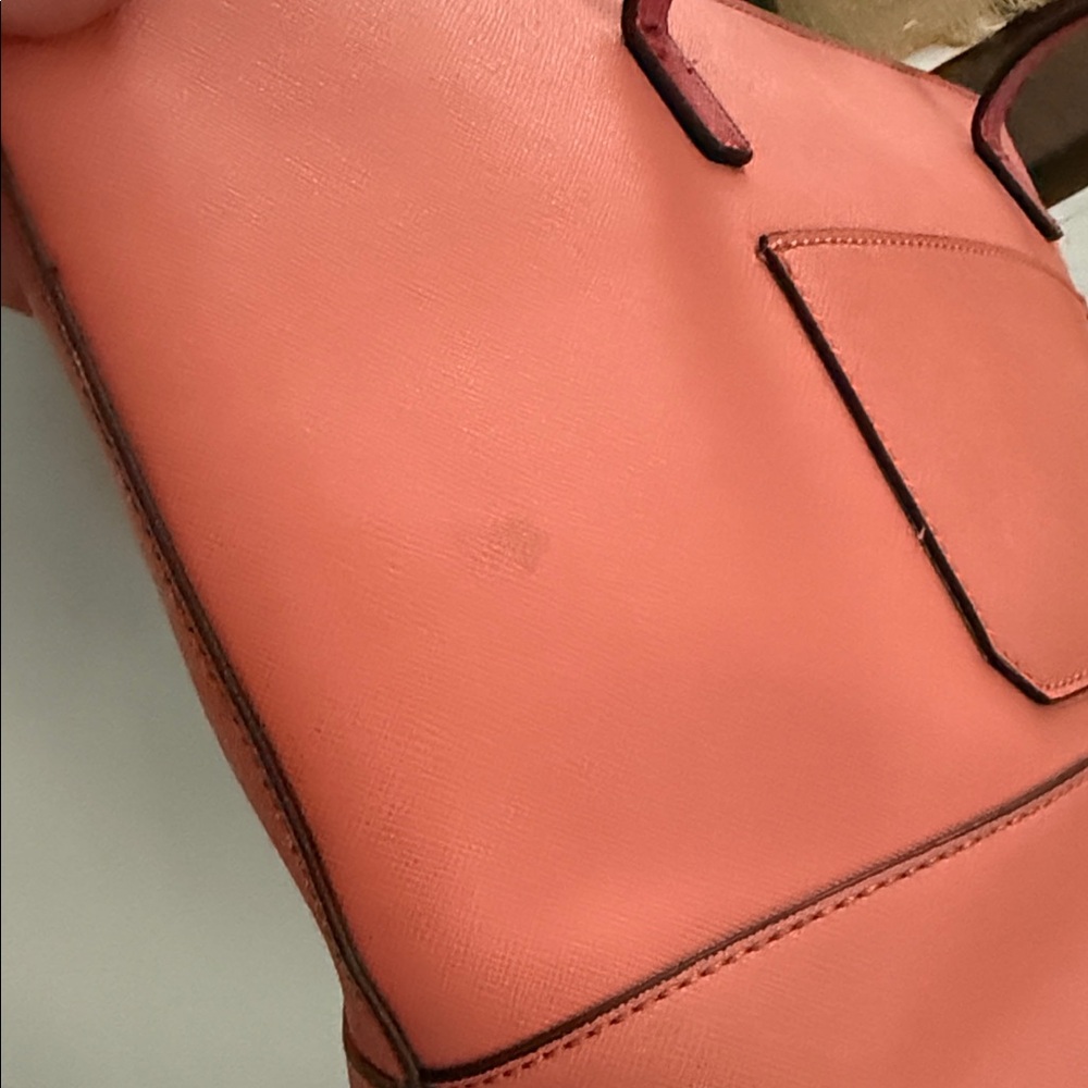 Guess Coral Tote with Floral Detail - Picture 5 of 8